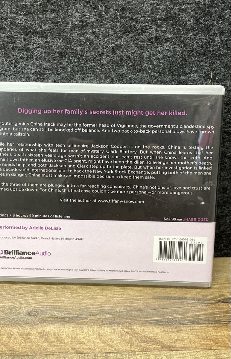 Tiffany Snow Audiobook Lot 3-Books on CD Break Me Find Me Save Me Unabridged