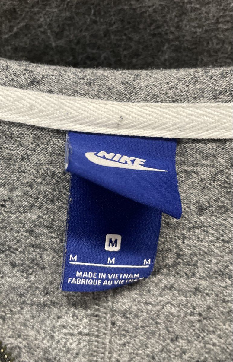 Nike Women's Full Zip Hoodie Gray Heather Sportswear Graphic Logo Size M