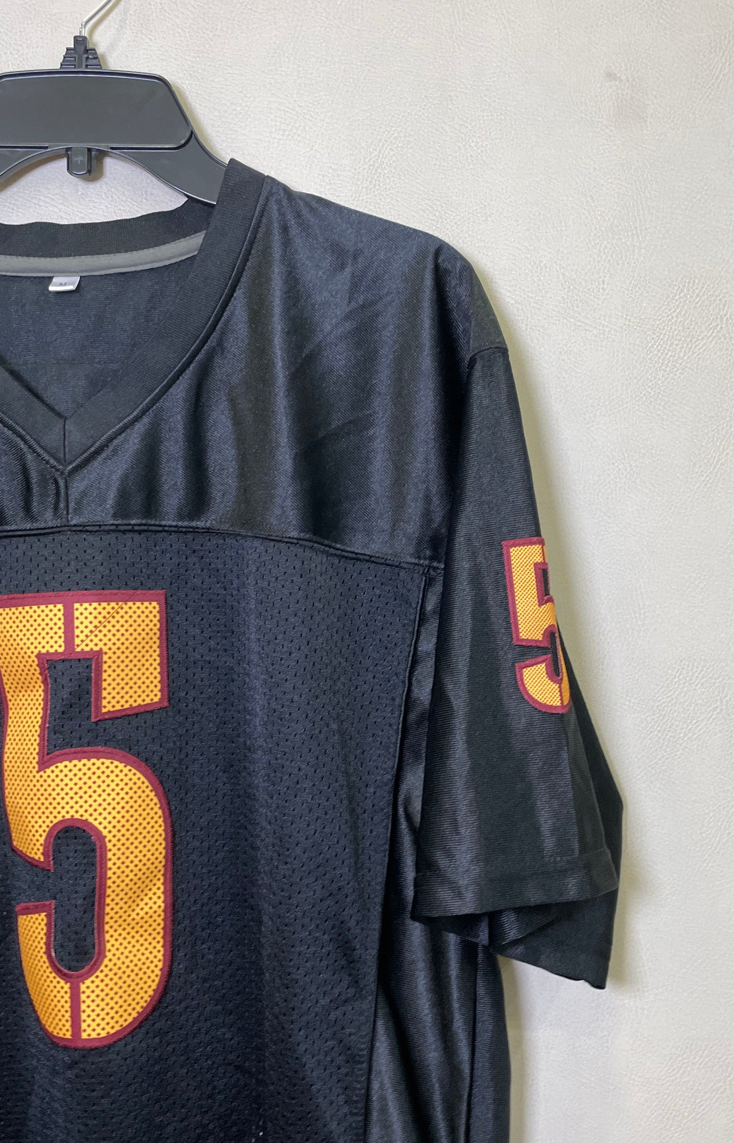 Jayden Daniels Men's Black Football Jersey Washington Commanders Style #5 Sz M