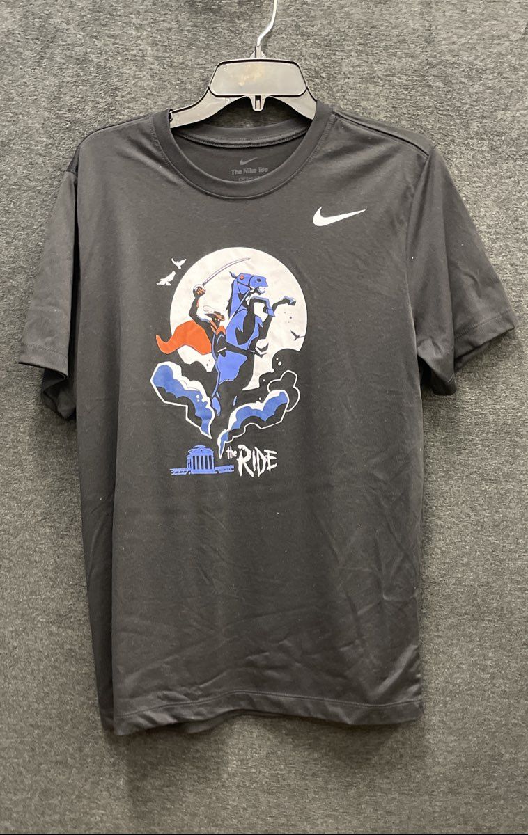 Nike Men's Black Dri-FIT The Ride UVA Cavalier Graphic T-Shirt Size M