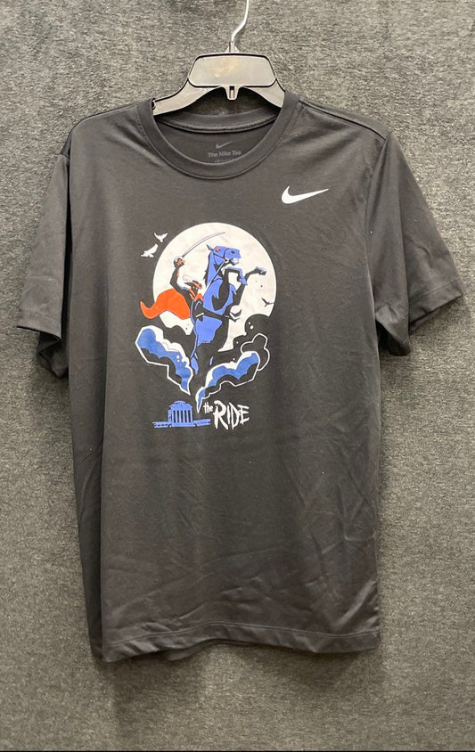 Nike Men's Black Dri-FIT The Ride UVA Cavalier Graphic T-Shirt Size M