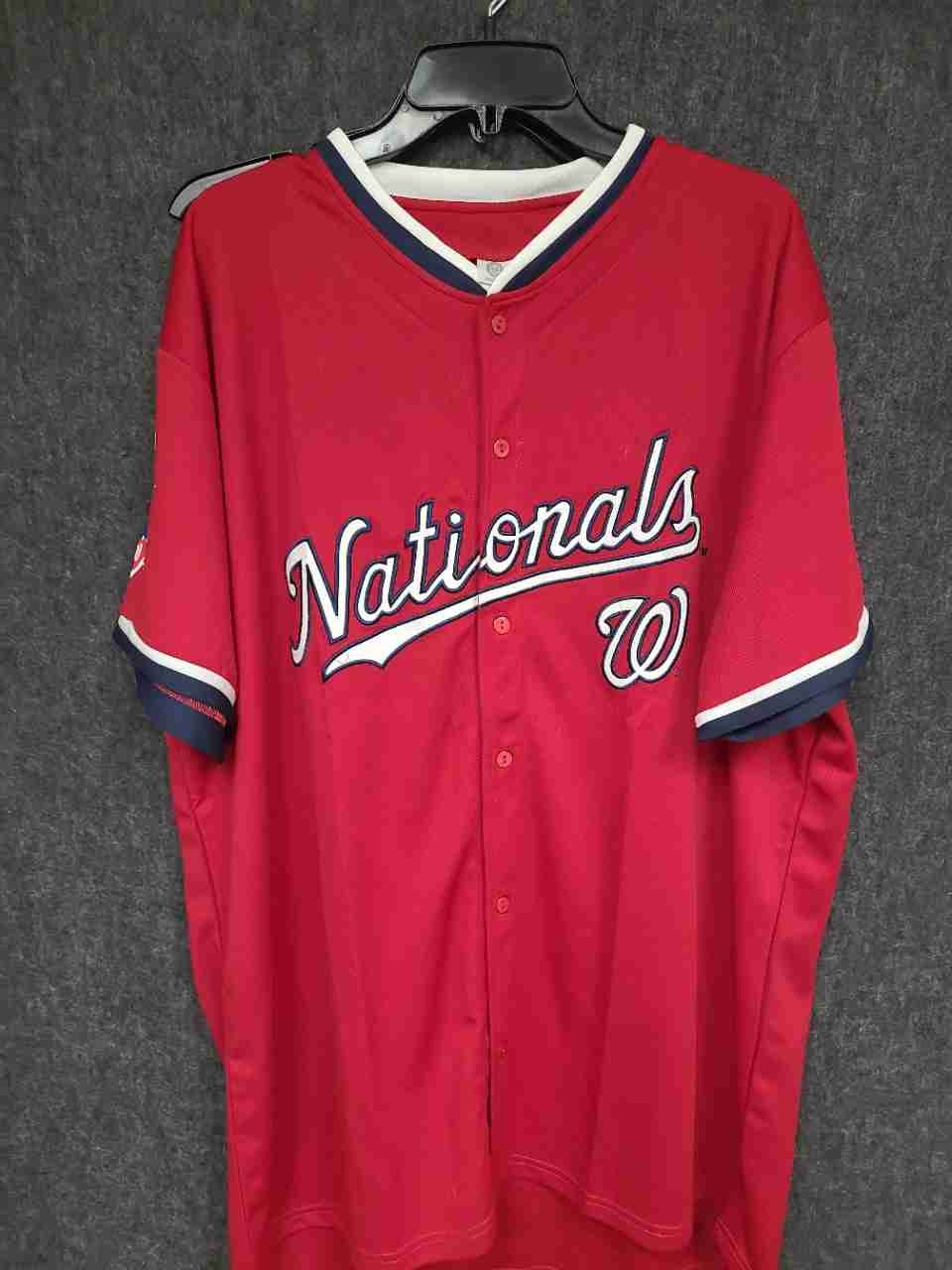 Washington Nationals Men's Red #19 Baseball Jersey Button Front Sz XL