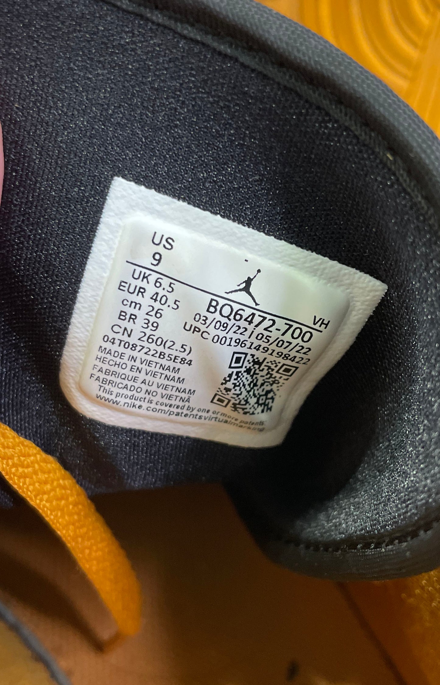 Nike Air Jordan 1 Mid Chutney Taxi Women's Sneakers BQ6472-700 Size 9