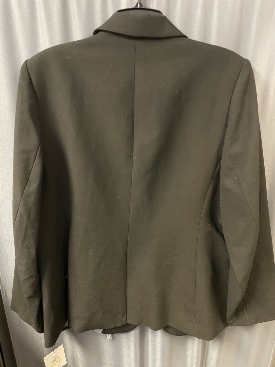Calvin Klein Women's Black Blazer One Button Lined Professional NWT Size 18W