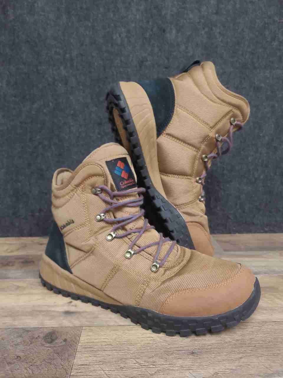 Columbia Firecamp Waterproof Tan Black Men's Winter Hiking Boots Size 13