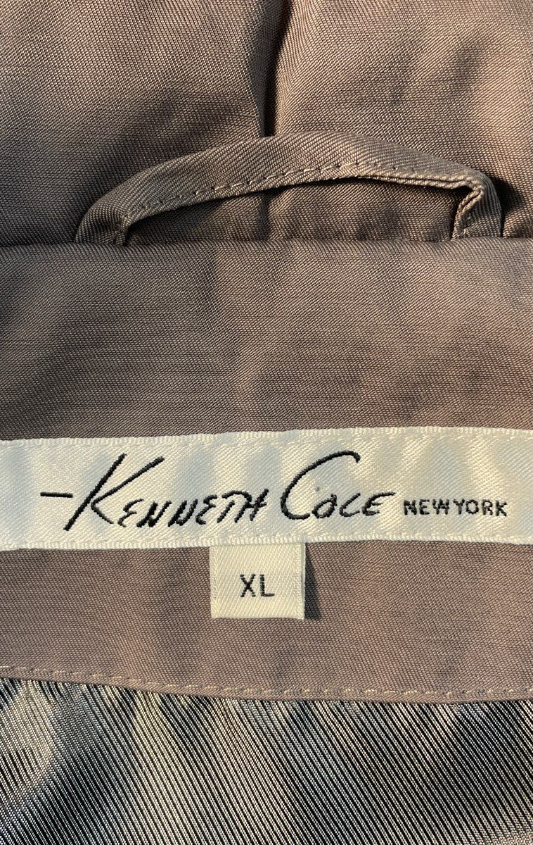 Kenneth Cole New York Women's Light Taupe Hooded Utility Anorak Jacket Sz XL