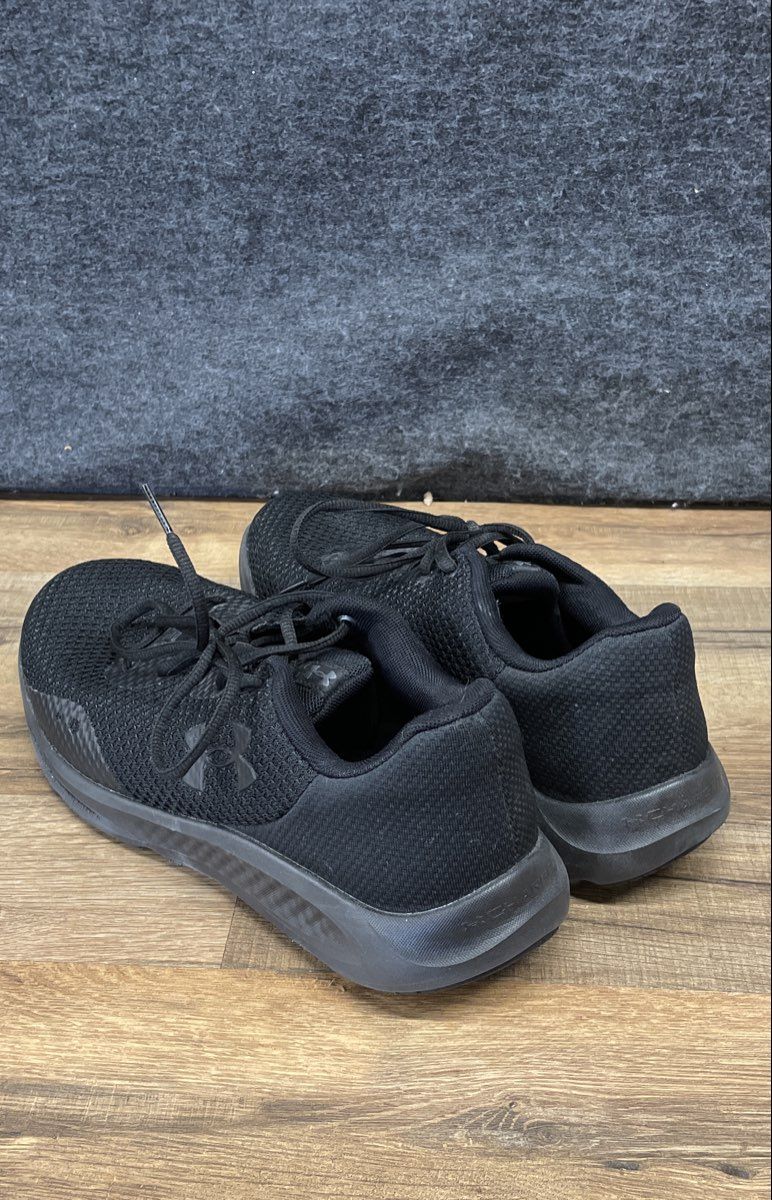 Under Armour Charged Pursuit 3 Triple Black 4E Wide Running Shoes Mens Size 10