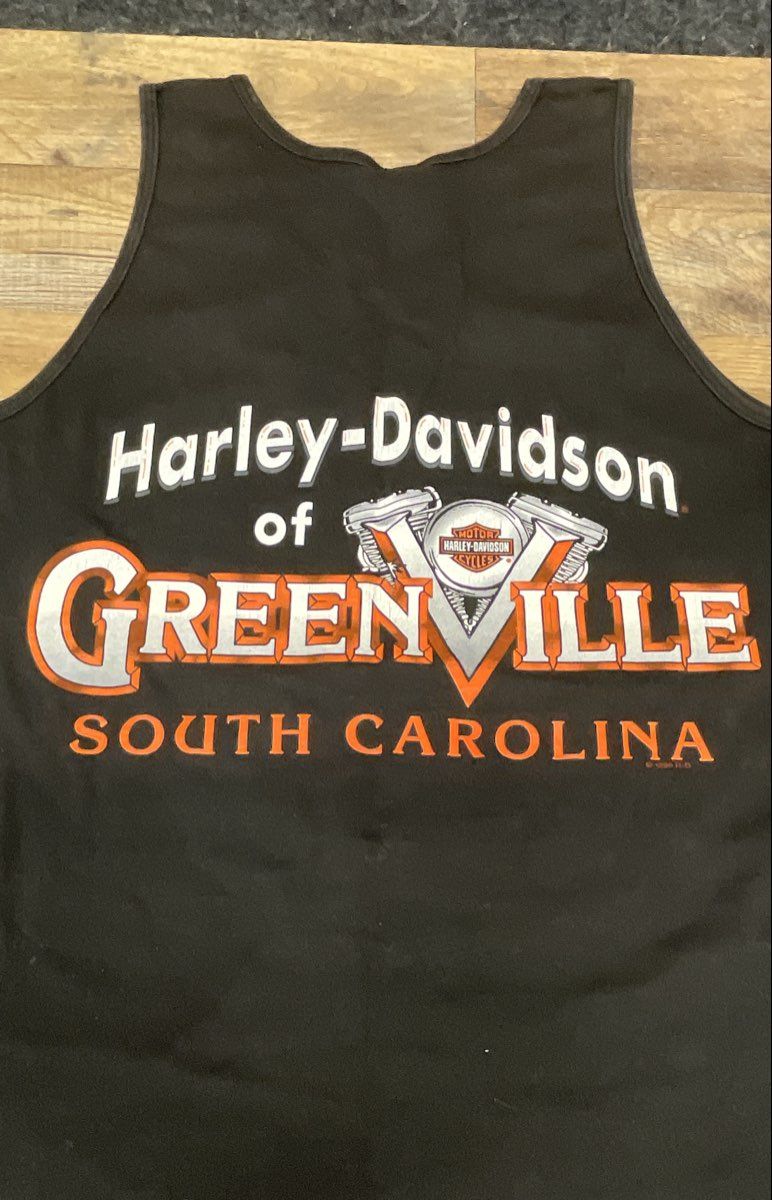 Vintage 1998 Harley-Davidson Greenville SC Tank Top Single Stitch Sz M