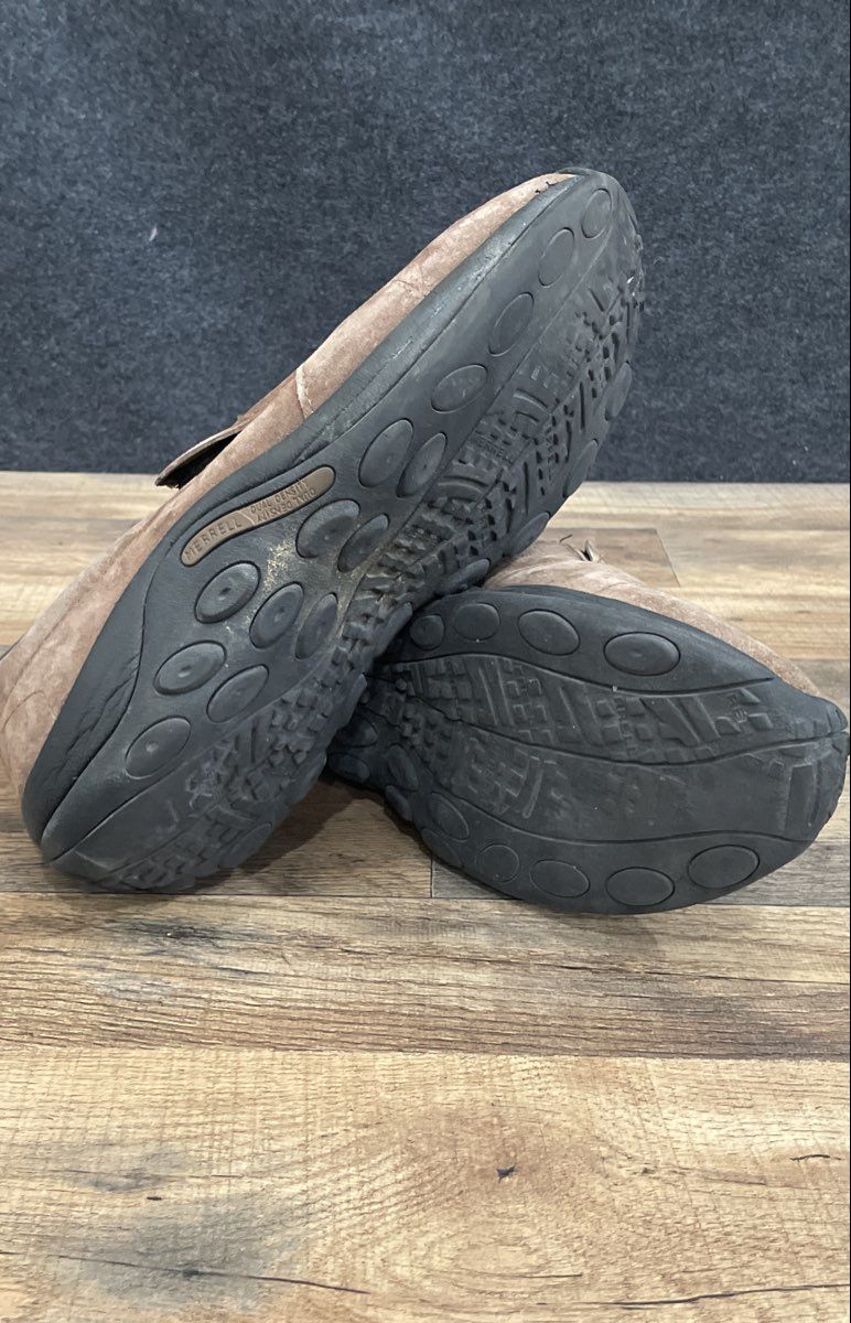 Merrell Jungle Moc Gunsmoke Brown Suede Slip-On Shoes Men's Size 11