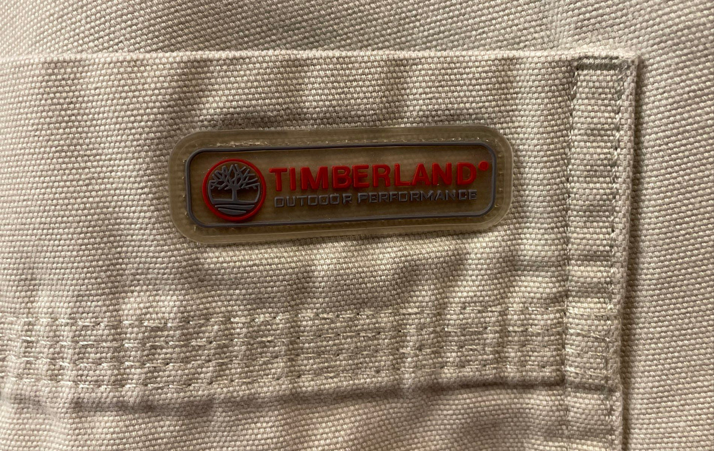 Timberland Men's Khaki Outdoor Performance Canvas Work Pants Sz 34x32