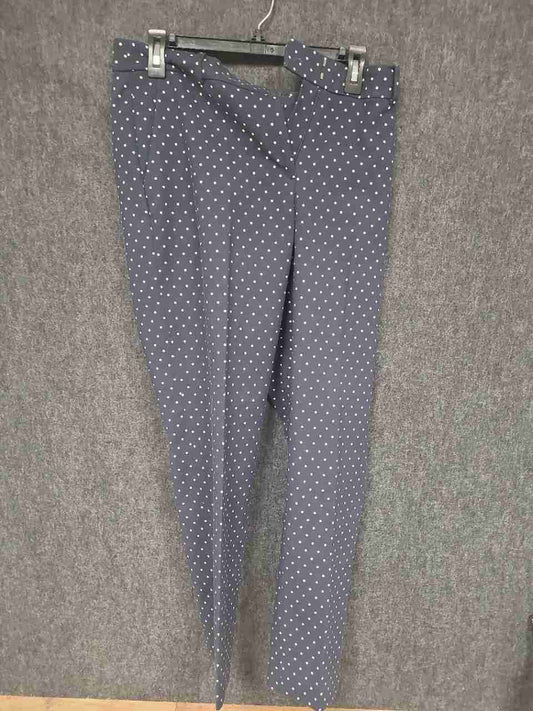 Brooks Brothers Women's Navy Blue Polka Dot Dress Pants Trousers Sz 10