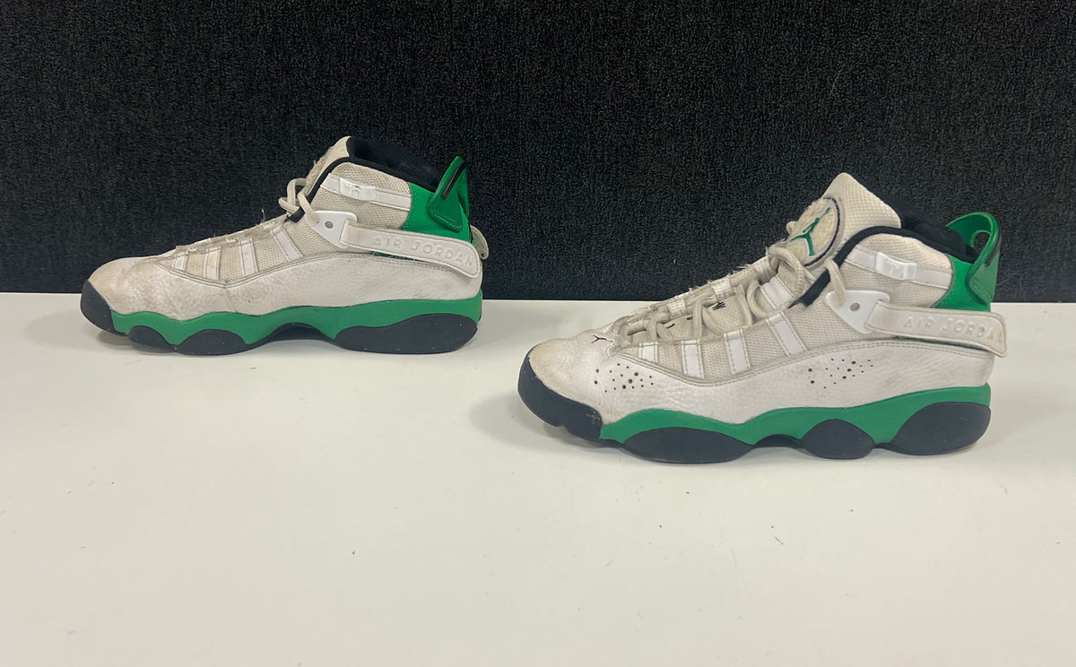 Air Jordan 6 Rings White Lucky Green Black Youth Size 5Y