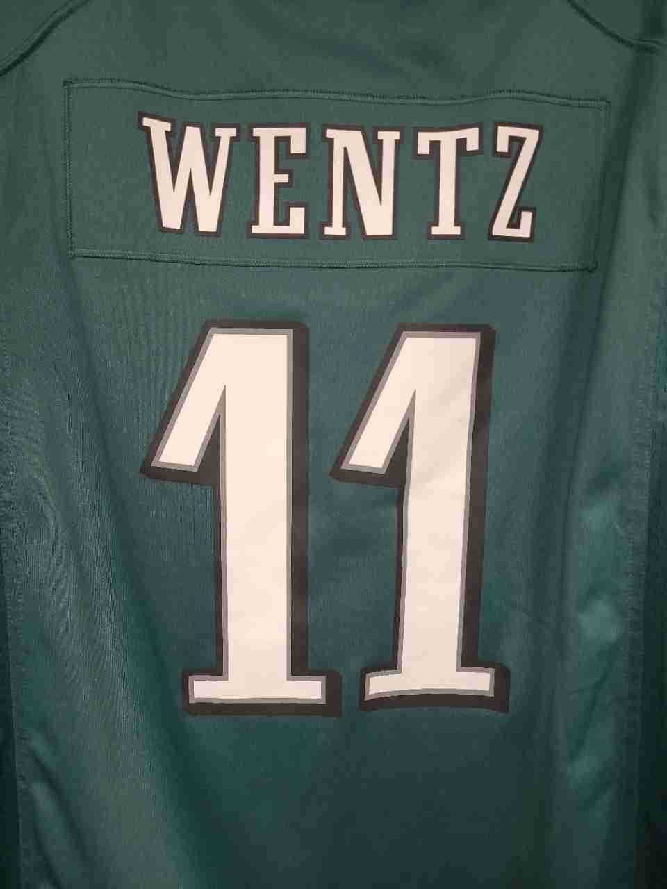 Nike Men's Philadelphia Eagles Carson Wentz #11 NFL On Field Jersey Green Sz XXL
