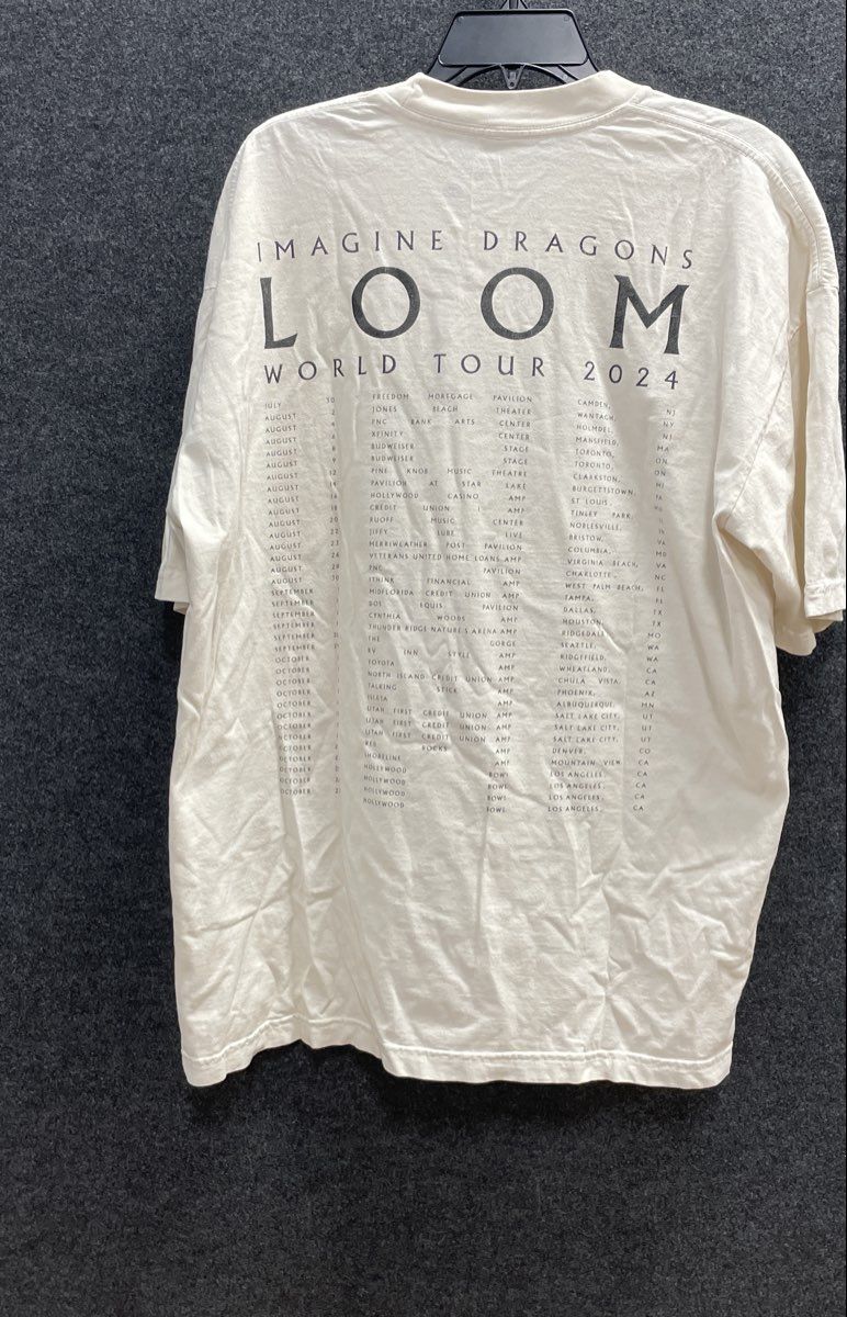 Imagine Dragons Loom World Tour 2024 Concert T-Shirt Made in USA Sz XL