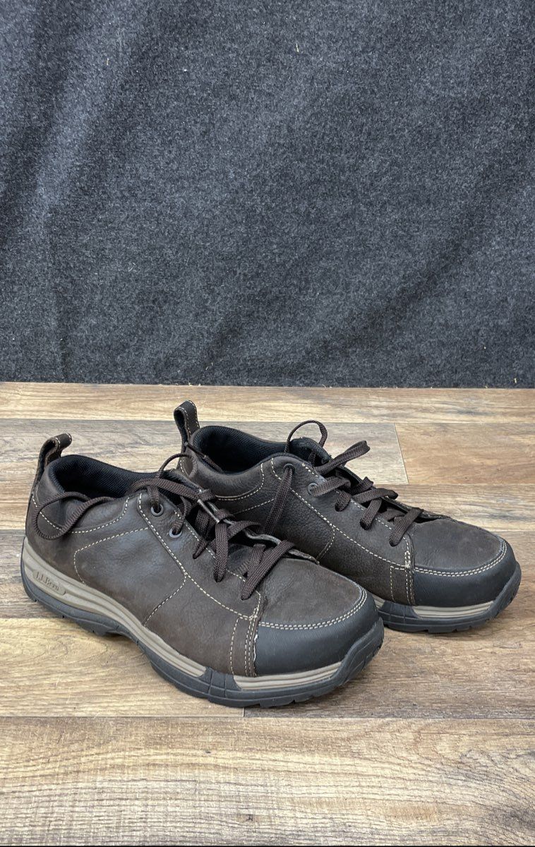 L.L. Bean Men's Snow Sneaker Brown Suede Low Top Hiking Shoes Size Unknown