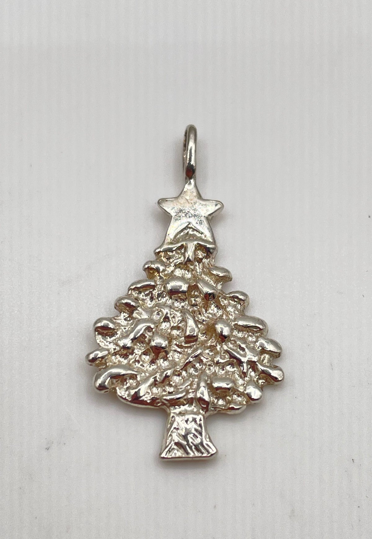 925 Sterling Silver Christmas Tree Pendant 2g