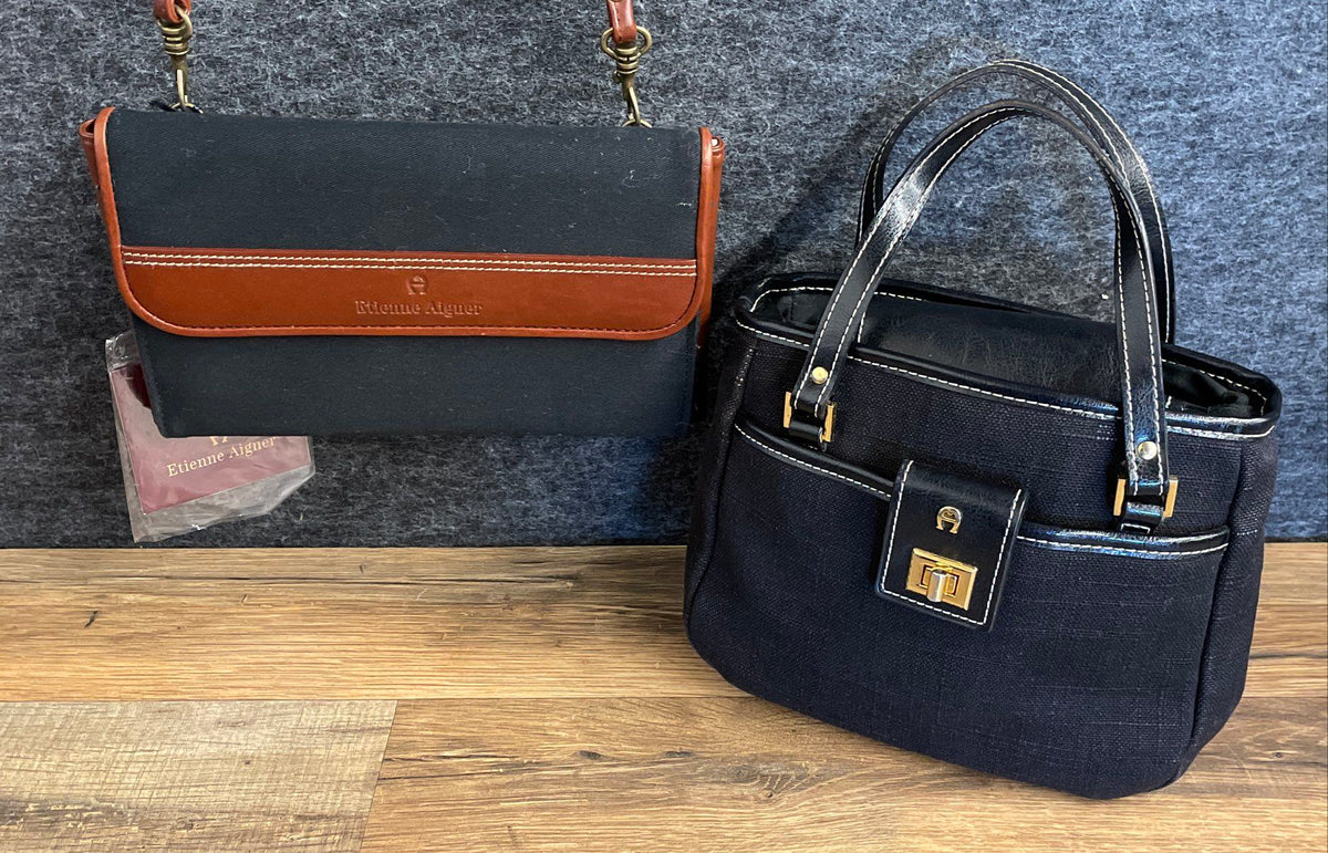 Vintage Etienne Aigner Handbag Purse Lot of 2 Crossbody Satchel NWT