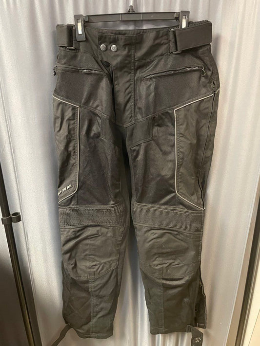 FirstGear Men's Black Sheltex Mesh Riding Pants Waterproof Breathable Sz 32
