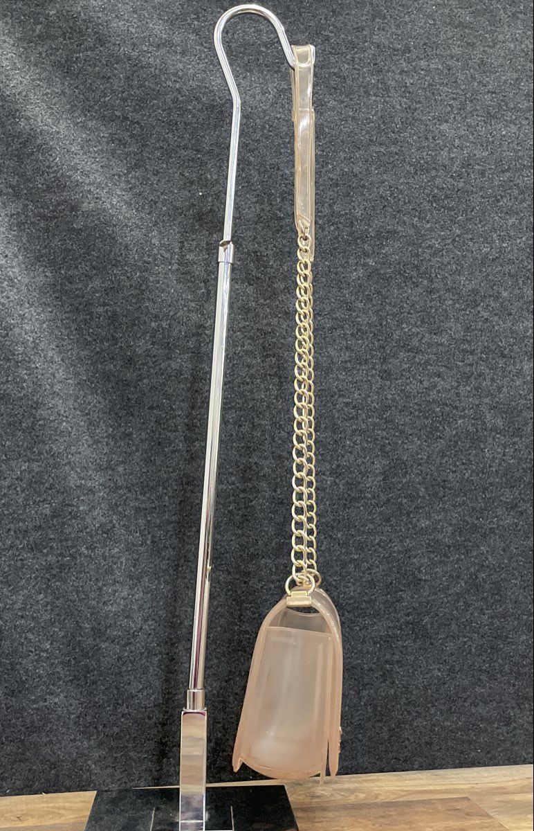Transparent Blush Jelly Crossbody Bag Chevron Molded Gold Chain Shoulder Purse