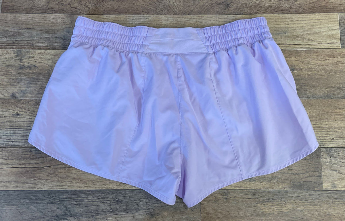 Nike Women's Purple Dri-FIT Running Shorts Elastic Waist Built-in Liner Sz L