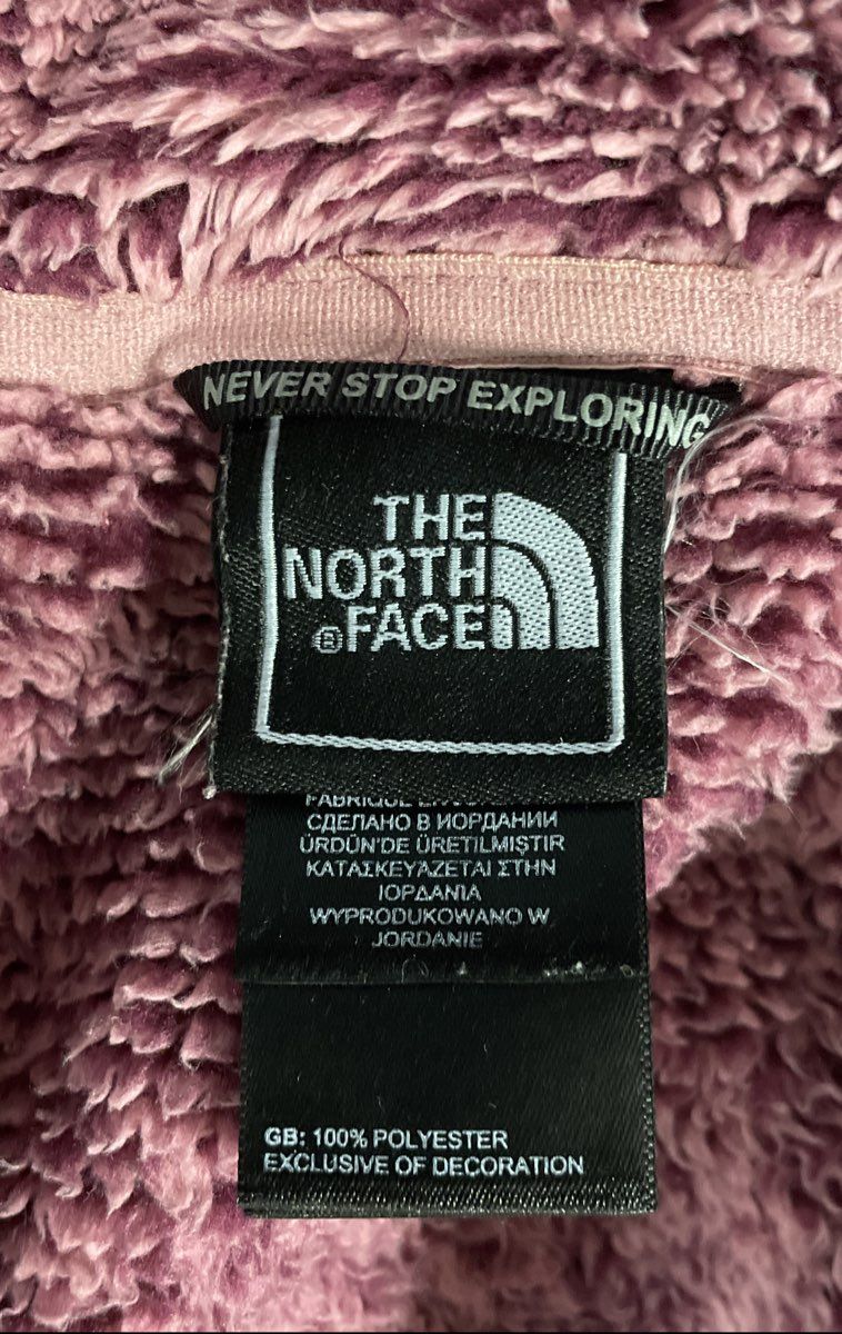 The North Face Women's Pink Osito Full Zip High Pile Fleece Jacket Sz S