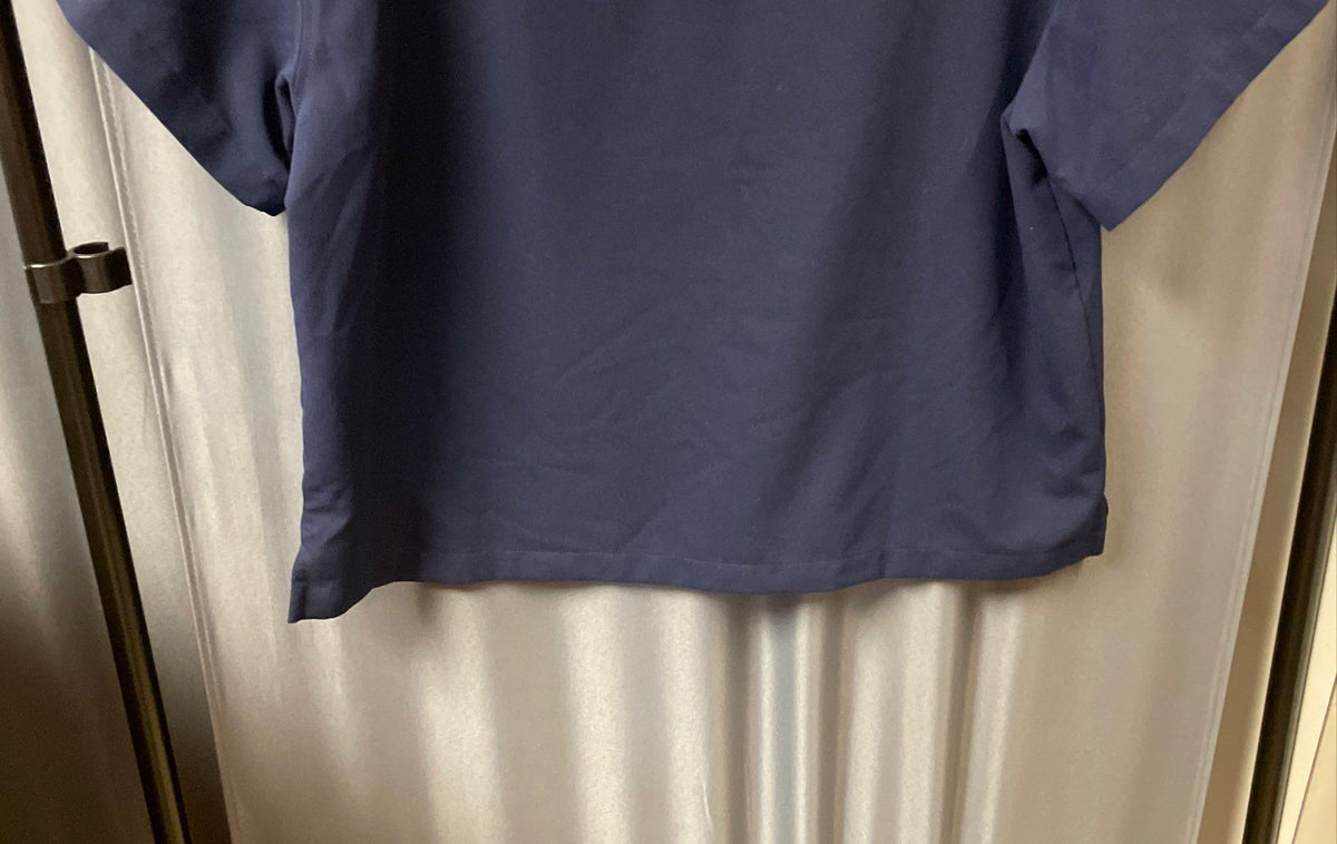 Figs Women's Navy Blue Technical Collection One Pocket Scrub Top Sz XL