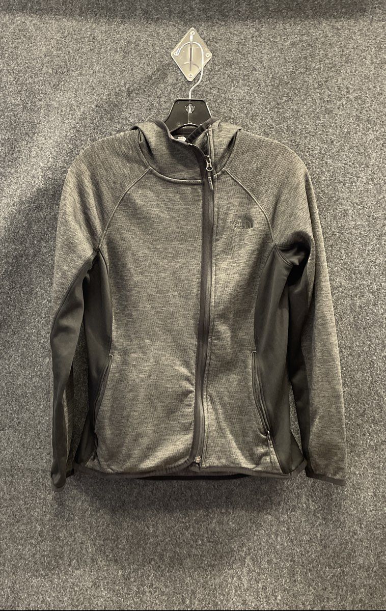 The North Face Women's Gray Canyonlands Full Zip Hooded Fleece Jacket Sz M