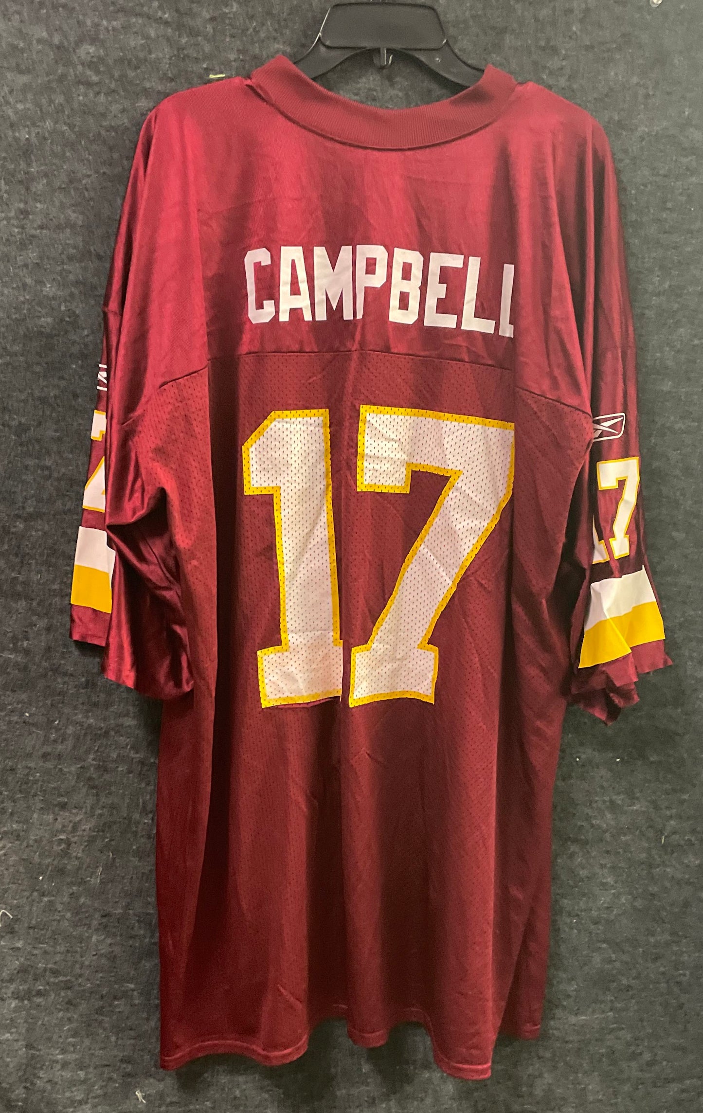 Reebok Washington Redskins Jason Campbell #17 NFL Jersey Burgundy Sz 2XL