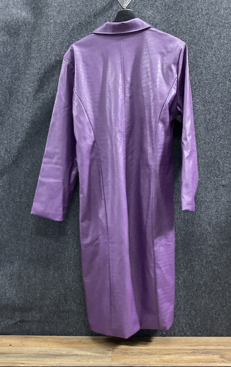 Spirit Halloween Men's Joker Purple Suicide Squad Faux Leather Jacket Size M