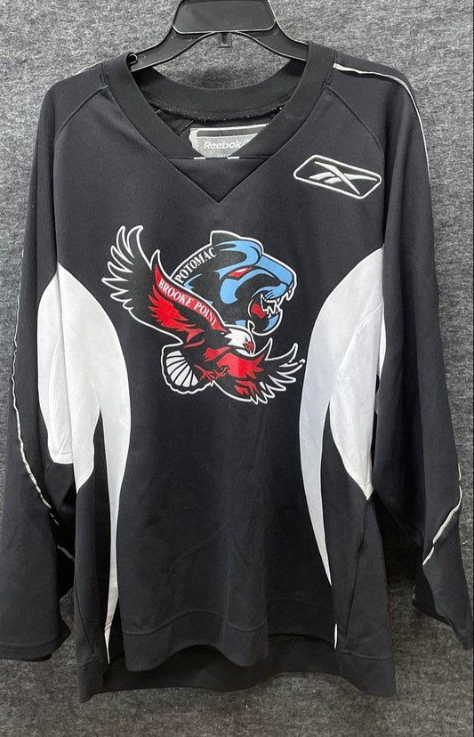 Reebok Men's Black Potomac Brooke Point Panthers Hockey Jersey #11 Size L