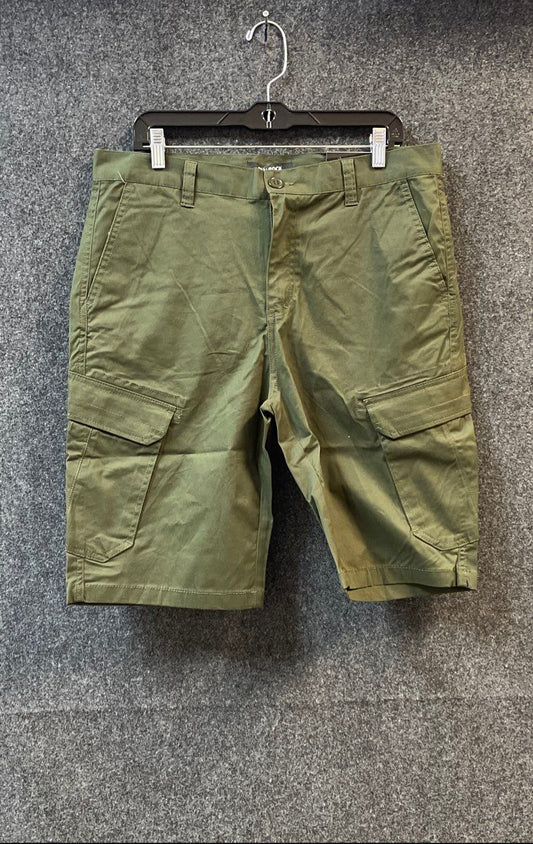 Blu Rock Men's Green Cargo Shorts Cotton Spandex Stretch Sz 34 NWT