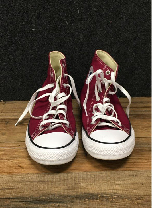 Converse Chuck Taylor All Star High Top Maroon Burgundy Sneakers Men 10 Women 12
