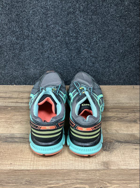 Asics Gel Scram 2 Grey Teal Pink Women's Running Shoes Size 8