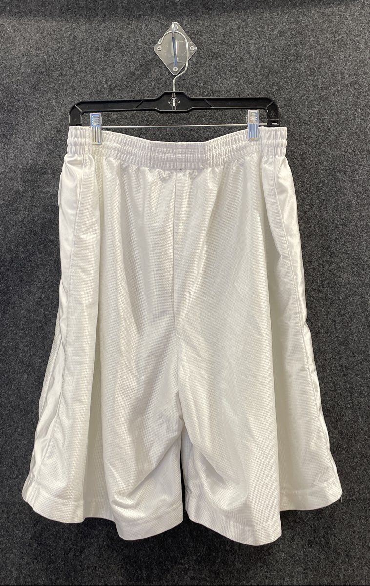 Nike Men's White Mesh Basketball Shorts Embroidered Swoosh Size 3XL