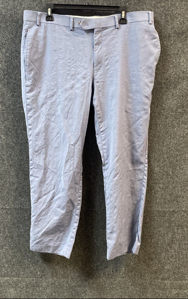 Lauren Ralph Lauren Women's Light Blue Flat Front Straight Leg Trousers