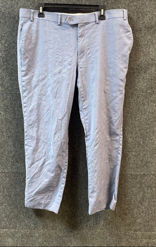 Lauren Ralph Lauren Women's Light Blue Flat Front Straight Leg Trousers