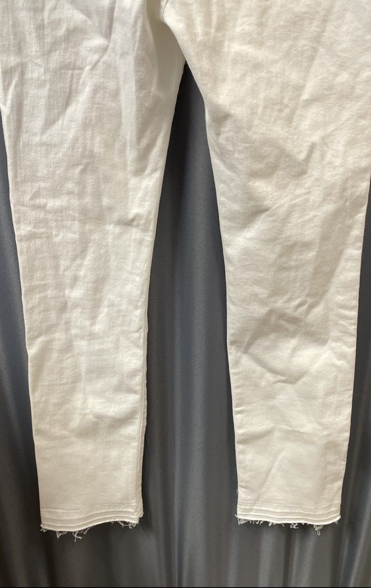 Frame Denim Women's White Le High Straight Raw Hem Jeans Size 28