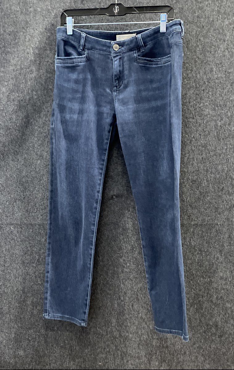J. Jill Women's Blue Slim Boyfriend Straight Leg Denim Jeans Size 6 Petite