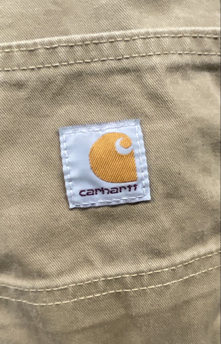 Carhartt Men's B324 Relaxed Fit Canvas Work Pants Dark Khaki Size 36x34