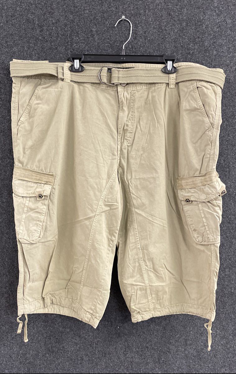 XRAY Jeans Men's Stone Belted Multi-Pocket Cotton Cargo Shorts Size 48 NWT