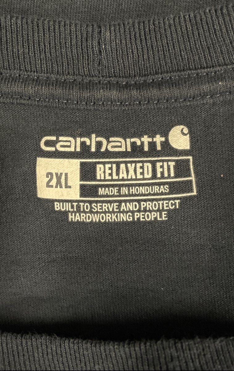 Carhartt Men's Navy Blue Relaxed Fit Short Sleeve Campfire Graphic T-Shirt 2XL