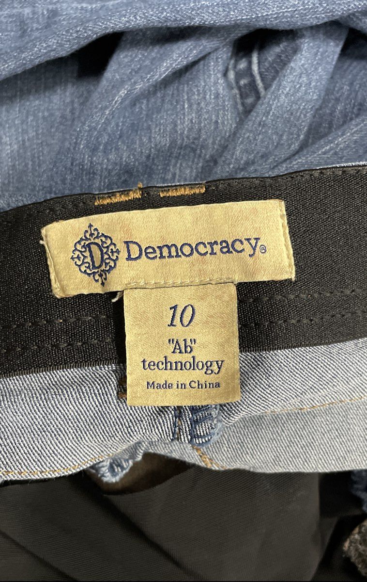Democracy Women's Blue "Ab" Technology Skinny Tapered Jeans Sz 10