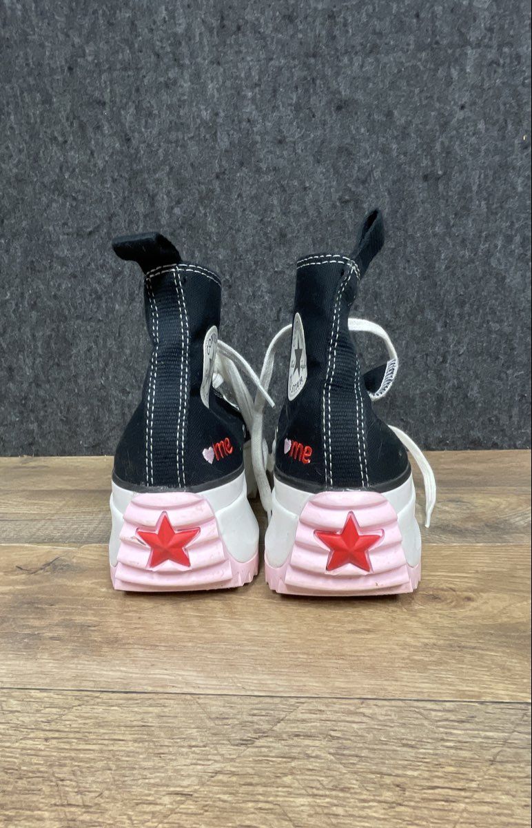 Converse Run Star Hike Hi Crafted With Love Black Pink Women's 9.5 Men's 8