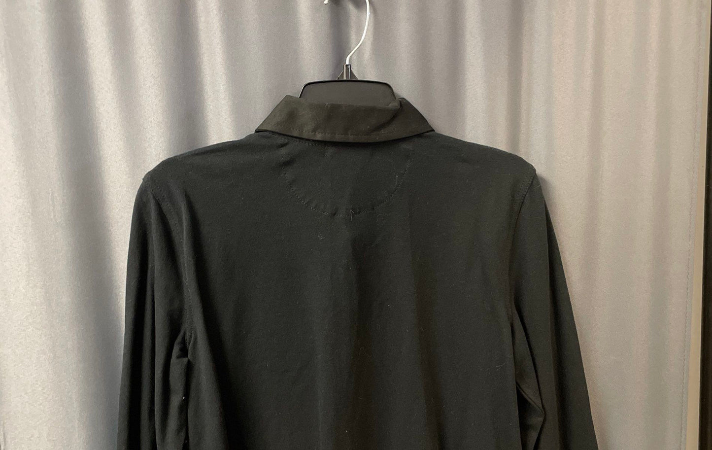 Lauren Jeans Co Ralph Lauren Women's Black Long Sleeve Crest Polo Shirt Sz L