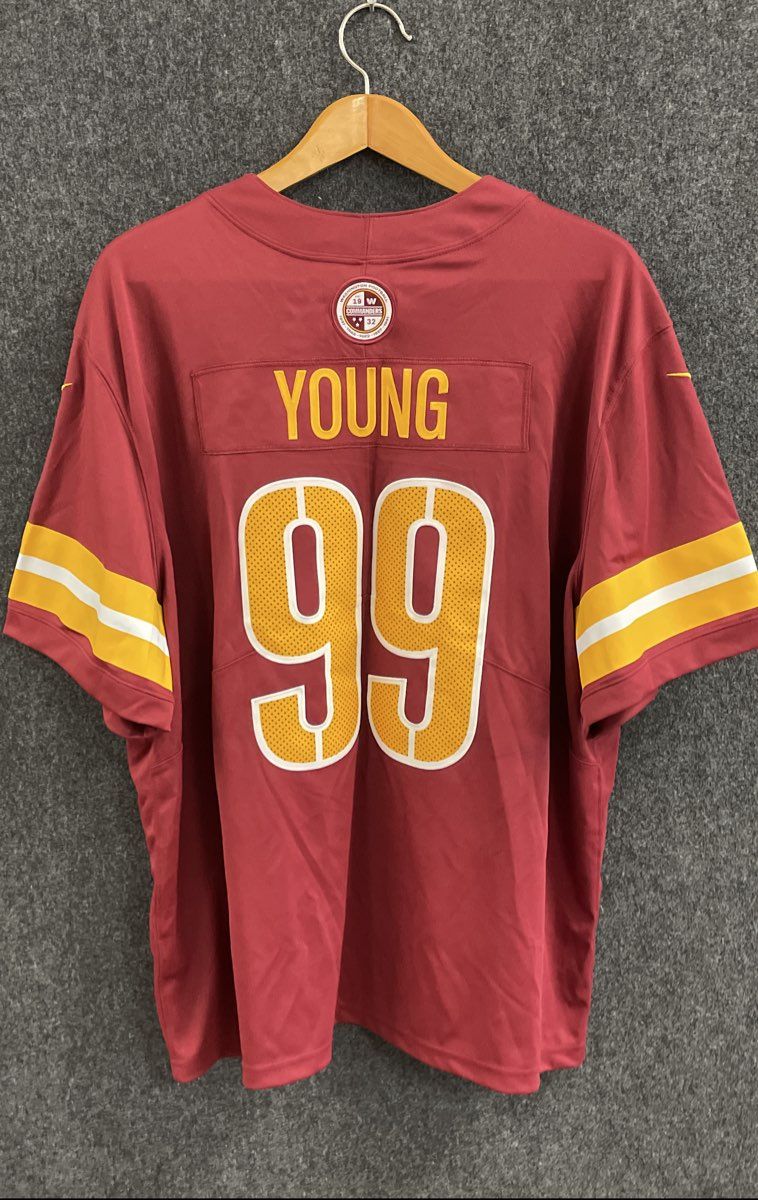 Nike Men's Washington Commanders Chase Young #99 Burgundy Jersey Dri-FIT Sz 3XL