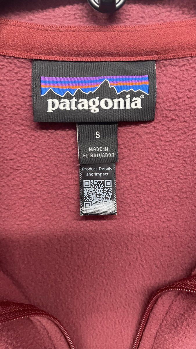 Patagonia Women's Micro D 1/4 Zip Pullover Dark Pink Fleece Sz S