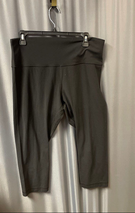 Lululemon Women's Wunder Train High-Rise Crop Leggings Black Sz 14