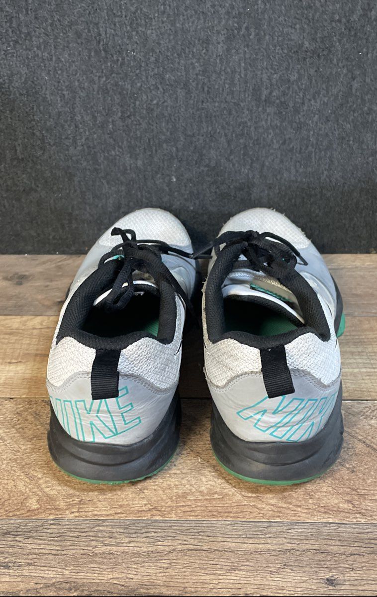 Nike T-Lite XI Grey Black Green Training Shoes Men's Size 10