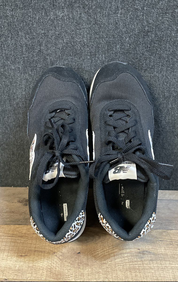 New Balance 515 Black Leopard Print Women's Lifestyle Sneakers Size 9