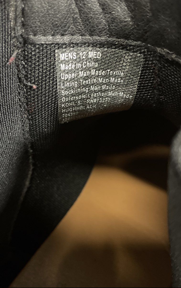 Sonoma Goods For Life Hughh Black Men's Chelsea Boots Size 12